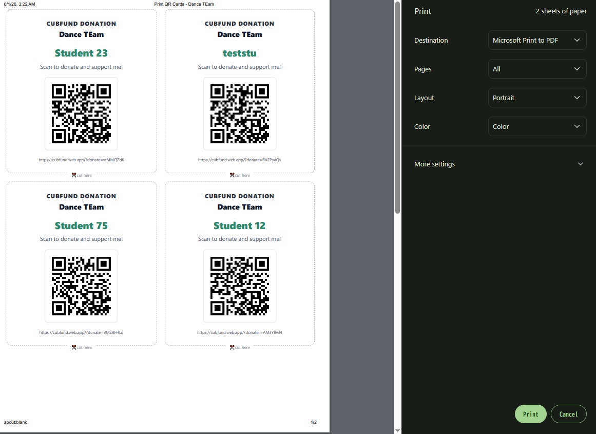 Printed QR Sheets Mockup